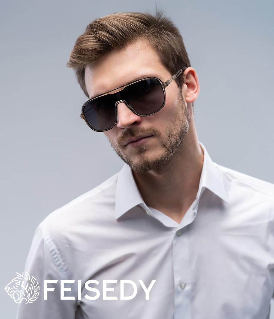 商品图片 31 | B0DSV55WLM | FEISEDY Polarized Sunglasses Men Women Mirrored One Piece Lens B0277
