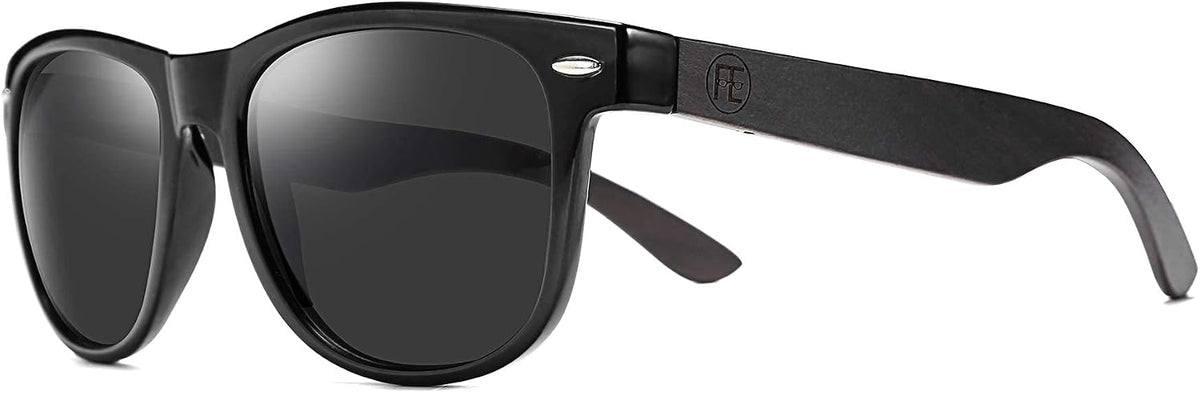 商品图片 44 | B07J2YHS4L | FEISEDY Polarized Wood Sunglasses Women Men HD UV400 Driving Fishing Golf Sunglasses B2448