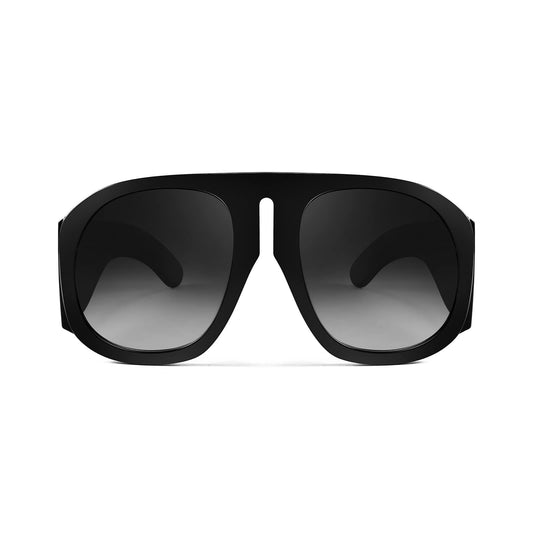 FEISEDY Retro Trendy Avaitor Sunglasses for Women Men Oversized Vintage 70s 80s Sunglasses Flat Top Shield Shades B2745