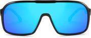 ÉÌƷͼƬ 27 | B0CWTZ9491 | FEISEDY Fashion Polarized Sunglasses Oversized One Piece Reflective Lens Sports Sun Glasses B0122