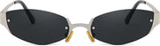 Grey / 54 Millimeters | B0CHYTCP8J | FEISEDY Retro Oval Sunglasses Women Men Y2K Fashion Designer Cosplay Glasses Party Accessories B2376