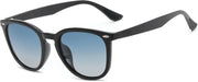 001 Black Frame/Gradient Blue Lens / 52 Millimeters | B0D81DF5TW | FEISEDY Retro Photochromic Classic Polarized Sunglasses for Women Men Trendy Style Vintage Sunnies B1123