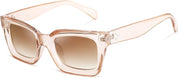 Champagne Brown Lenses / 50 Millimeters | B09HGBK7VZ | FEISEDY Classic Women Sunglasses Fashion Thick Square Sun Glasses B2471