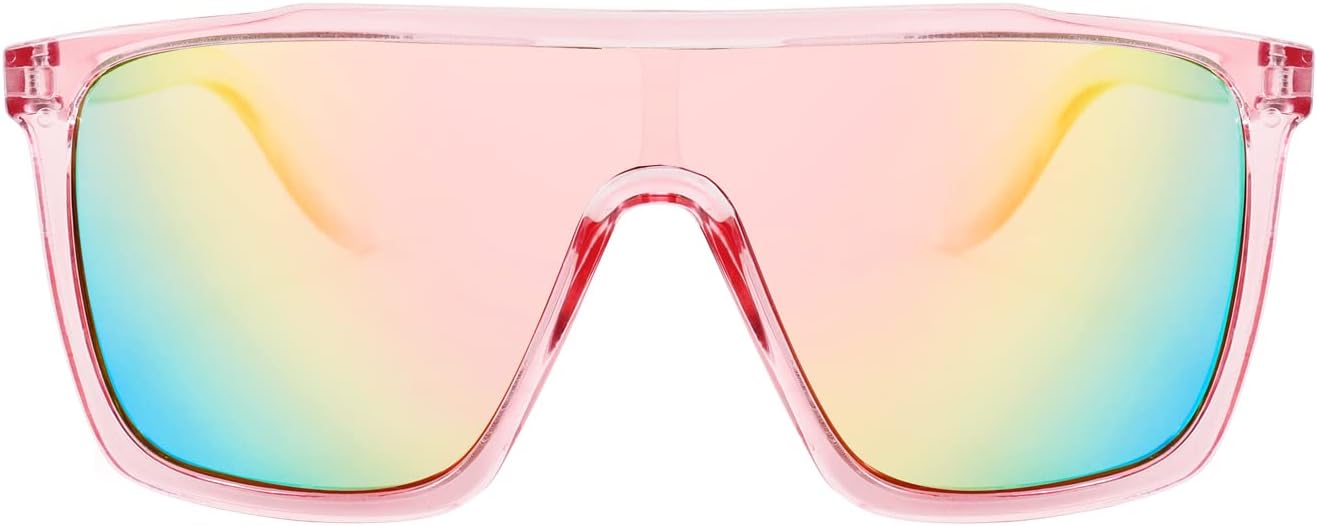 商品图片 2 | B09MW1KQ6Y | FEISEDY Kids Sunglasses for Girls Fashion Cute Boys Teenagers Glasses One Piece UV400 B2812