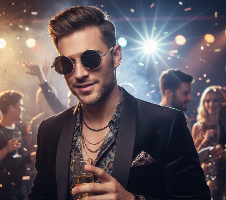 商品图片 74 | B06XY36GDW | FEISEDY Retro Gothic Steampunk Sunglasses For Men Women