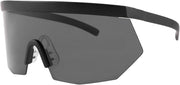 001 / 160 Millimeters | B08R8H82SR | FEISEDY Oversized Flat Top Shield Glasses Mirrored Lens Semi Rimless Style Sun Visors Sunglasses B2727