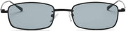 ÉÌƷͼƬ 2 | B079L1KYF3 | FEISEDY Vintage Small Rectangle Sunglasses Women Men Retro Trendy Square Metal Frame Sun Glasses B2295
