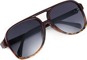 ÉÌƷͼƬ 101 | B0CB543WBD | FEISEDY Vintage Retro 70s Plastic Aviator Sunglasses Women Men Classic Large Squared Frame B2751