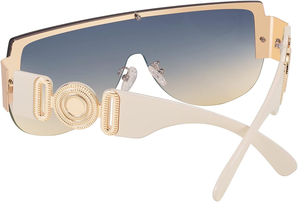 商品图片 15 | B095WNLFX1 | FEISEDY Fashion Oversized Sunglasses Women Trendy Designer One Piece Stylish UV400 Protection B2748