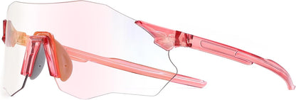 01-photochromic-pink / Large | B0FHNVLT2X | FEISEDY Photochromic Cycling Glasses for Men Women Mountain Bike Sports Sunglasses UV Protection B0310
