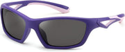 Purple Frame Grey Lens / Medium | B0D1GDB4YB | FEISEDY Kids Polarized Sunglasses TR90 Sports Cycling Glasses UV400 for Boys Girls Age 3-10 B0160