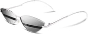 Grey Stripe / 58 Millimeters | B07CPL2XKM | FEISEDY Y2K Sunglasses for women Men Fashion Cateye Designer B2298