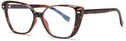 Tortoise / 51 Millimeters | B0CTQKQF9S | FEISEDY Cat Eye Blue Light Glasses for Women Anti Glare Eyestrain Computer Game Glasse B0123