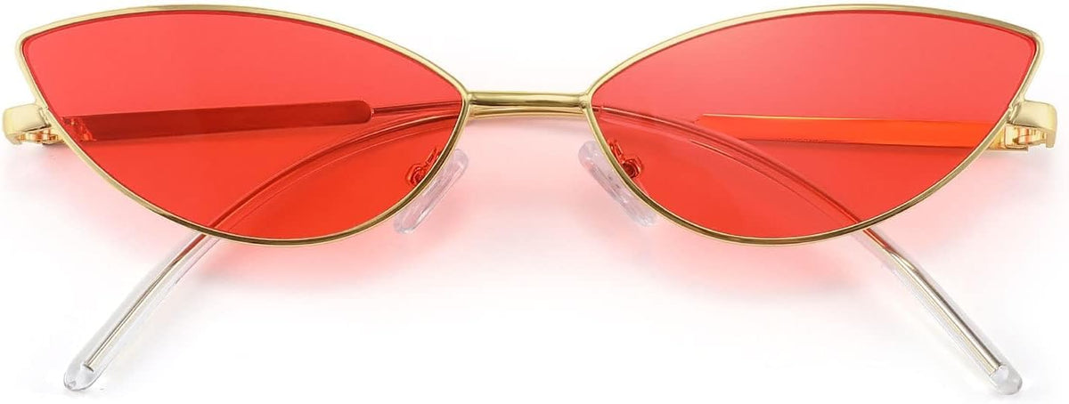 Red / 58 Millimeters | B07B93G7TK | FEISEDY Y2K Sunglasses for women Men Fashion Cateye Designer B2298