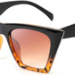 Black Leopard / 52 Millimeters | B08TM3G4P3 | FEISEDY Vintage Square Cat Eye Sunglasses Women Trendy Cateye Sunglasses B2473