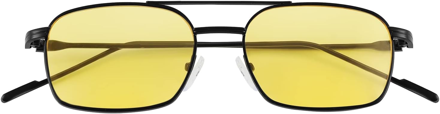 商品图片 31 | B09GKB6G1G | FEISEDY Fashion Square Aviator Sunglasses Women Men Trendy Retro Metal Frame Sun Glasses Candy Color Lens B1036
