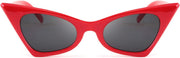 04 Red / 47 Millimeters | B08DFM2D6P | FEISEDY Small Cat Eye Sunglasses Vintage Square Shade Women Eyewear B2291