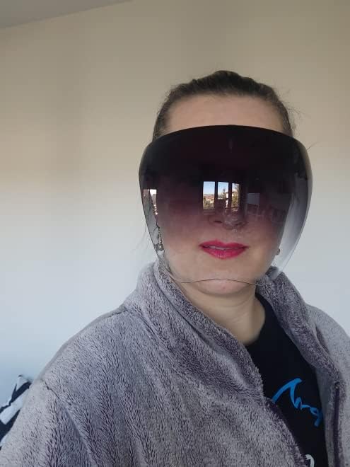 商品图片 9 | B097Y3FQJJ | FEISEDY Full Face Shield Sunglasses – Anti-Fog UV400 Mirror Visor