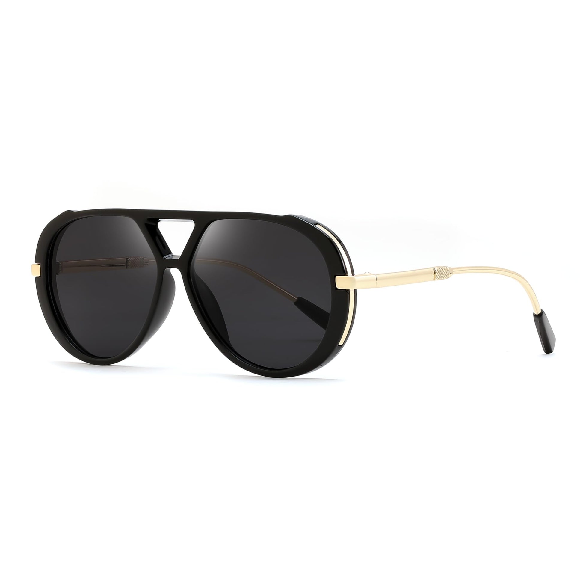FEISEDY Retro Aviator Sunglasses for Women Men Vintage Trendy Metal 70s Aviators Sun Glasses B0405