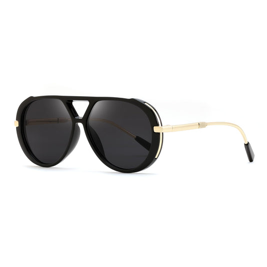 FEISEDY Retro Aviator Sunglasses for Women Men Vintage Trendy Metal 70s Aviators Sun Glasses B0405