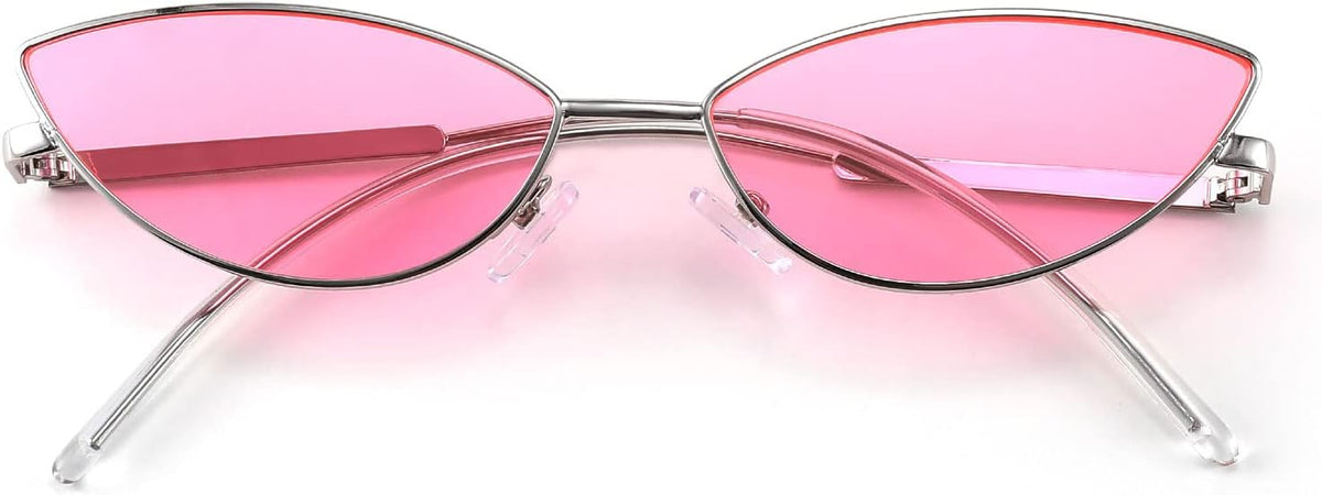 Pink / 58 Millimeters | B07B91YG7Q | FEISEDY Y2K Sunglasses for women Men Fashion Cateye Designer B2298