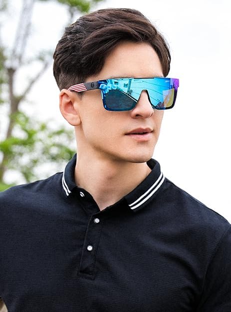 ÉÌƷͼƬ 40 | B0BZ4J86KV | FEISEDY Polarized Sunglasses for Men, Z87 Oversized Square Flat Top B2990