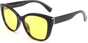 ÉÌƷͼƬ 44 | B07M9V125F | FEISEDY Polarized Vintage Sunglasses American Womens Square Jackie O Cat Eye Sunglasses B2451