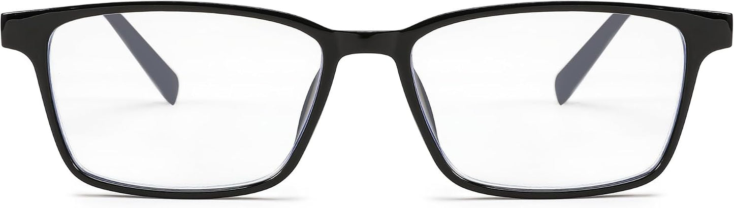 商品图片 2 | B0C76TH7N3 | FEISEDY Lightweight TR90 Flexible Titanium B Rectangle Reading Glasses Anti-Blue Light Eyeglass B0018