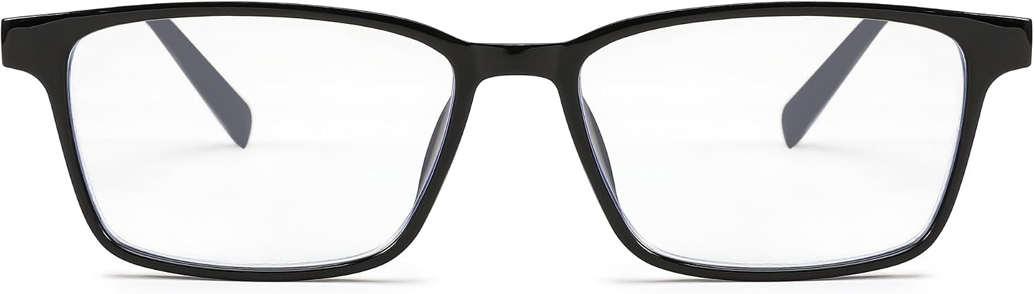 商品图片 2 | B0C76TH7N3 | FEISEDY Lightweight TR90 Flexible Titanium B Rectangle Reading Glasses Anti-Blue Light Eyeglass B0018