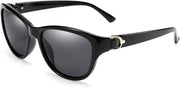 Black / 55 Millimeters | B07P38PMZQ | FEISEDY Women Vintage Polarized Sunglasses Lady Elegant Cateye Sun Glasses B2476