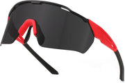 03 Red Frame Grey Lens / Large | B0CZF2G4VY | FEISEDY Sports Sunglasses for Men Women,Driving Fishing Cycling Mountain Sunglasses UV400 Protection B0149