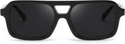 商品图片 3 | B0D446PBGN | FEISEDY Retro 70s Aviator Sunglasses for Women Men Trendy Flat Square Frame UV400 Sunglasses B0174