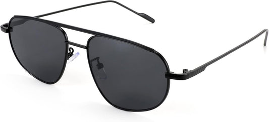 001 Black Frame/Gray Lens / 55 Millimeters | B09XDVQ35Q | FEISEDY Retro Trendy Aviator Sunglasses Women Men 90s Small Vintage Glasses Stylish Gold Metal Oval Sunglasses B2906