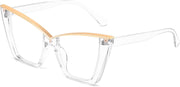 ÉÌƷͼƬ 53 | B0DGX4KTLX | FEISEDY Fashion Cat Eye Blue Light Blocking Glasses for Women Fake Retro Eyeglasses Oversized Stylish Eyewear Frame B0240