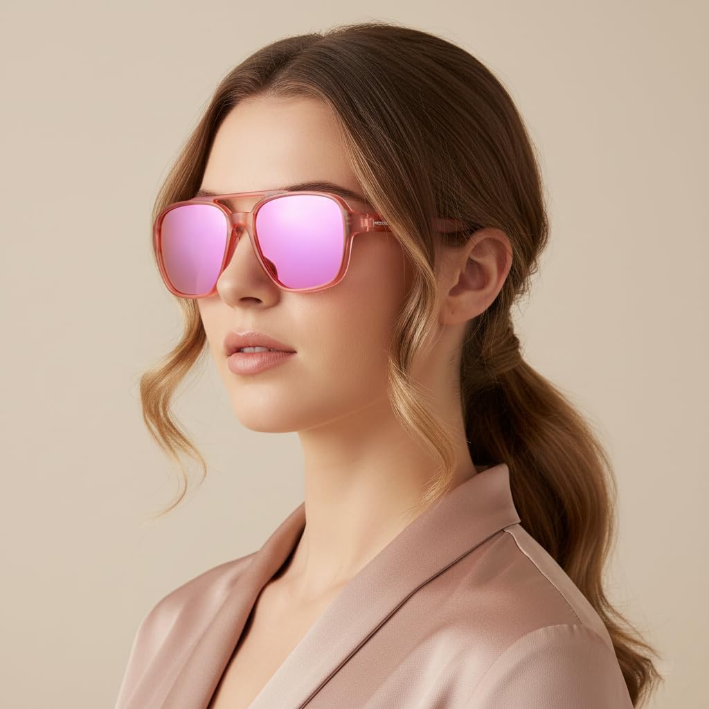 ÉÌƷͼƬ 26 | B0DSVK9L2R | FEISEDY Retro Aviator Polarized Sunglasses Women Men Outdoors B0260