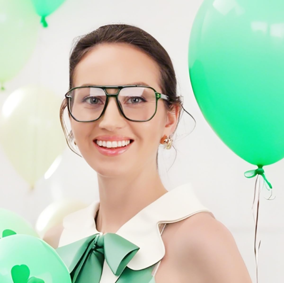 商品图片 49 | B0C6ZZXZ3F | FEISEDY Blue Light Glasses for Women Men Oversized Pilot Lightweight B2866