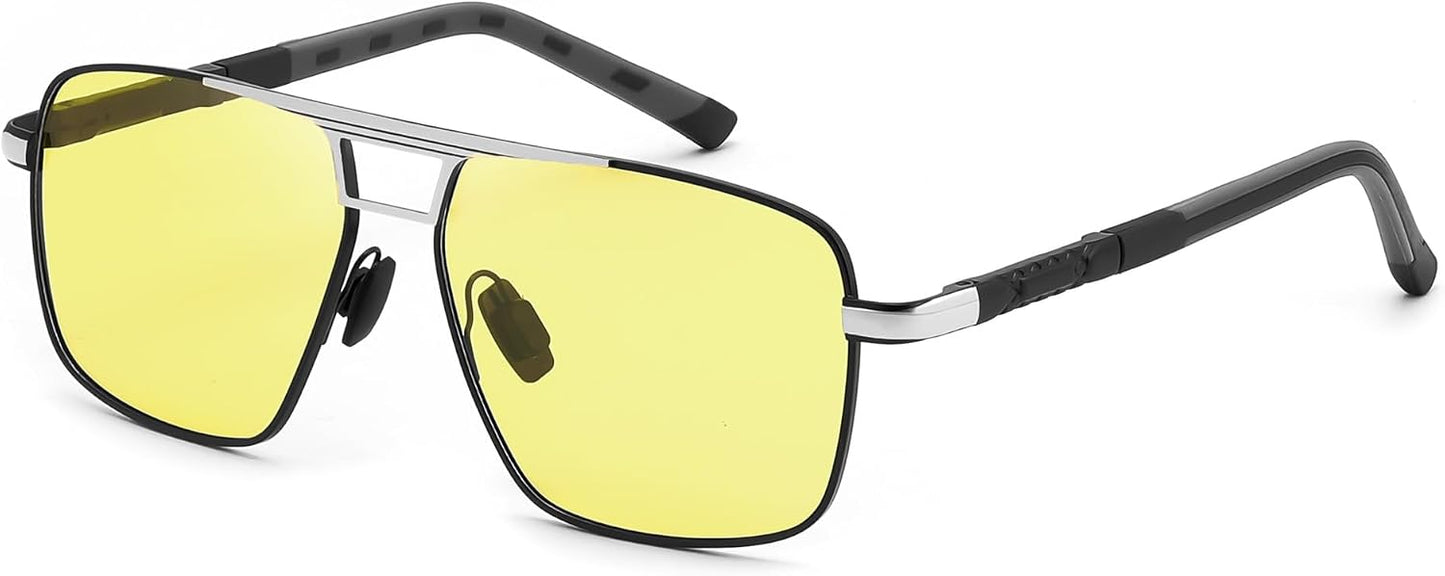 商品图片 22 | B0D6RBYFQB | FEISEDY Polarized Aviator Photochromic Sunglasses Men Women for Day and Night Driving Metal Frame B0172