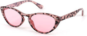 Pink Leapard / 54 Millimeters | B08B7WQQLL | FEISEDY Retro Cat Eye Sunglasses Women Men Vintage Small Cateye UV400 Sunglasses B2617