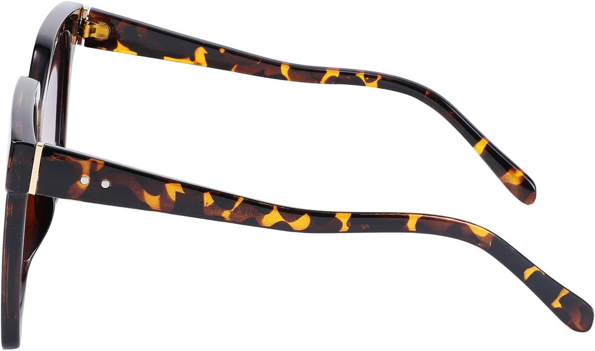 ÉÌƷͼƬ 5 | B095BFB4R9 | FEISEDY Oversize Square Frame Butterfly Sunglasses Simple Fashion Style Bent Legs Design Eyewear B2762