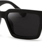 Black/Black / 56 Millimeters | B0GD5LTX9C | FEISEDY Retro Trendy Rectangle Polarized Sunglasses for Women Men,Classic Narrow Square Sun Glasses B0314
