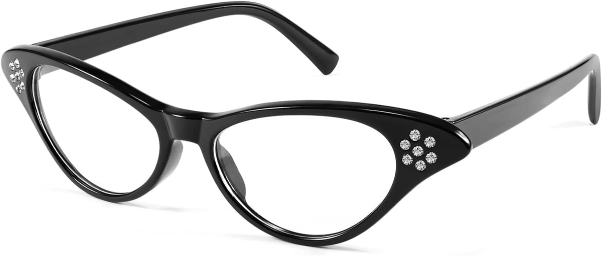 商品图片 3 | B09M8NJ7DM | FEISEDY Rhinestone Cat Eye Sunglasses for Women 50s 60s Party Style B2848