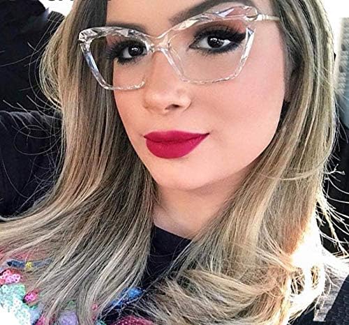 商品图片 5 | B07FR6SSY6 | FEISEDY Cat Eye Glasses Frame Clear Lenses Lightweight Eyewear for Women B2440