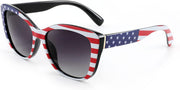 Usa American Flag / 56 Millimeters | B07SHGW43Z | FEISEDY Polarized Vintage Sunglasses American Womens Square Jackie O Cat Eye Sunglasses B2451