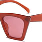 Red / 52 Millimeters | B07N5DQWZ6 | FEISEDY Vintage Square Cat Eye Sunglasses Women Trendy Cateye Sunglasses B2473