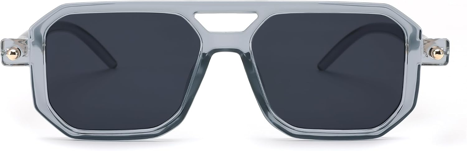 商品图片 46 | B09YTJ4FQZ | FEISEDY Vintage Square 70s Flat Aviator Sunglasses Women Men Classic Retro Stylish Frame UV400 Sunglasses B2622
