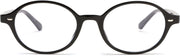 Black / 47 Millimeters | B0DJ4XPT84 | FEISEDY Vintage Oval Blue Light Glasses for Women Men Stylish Lightweight 90s Eyeglasses Fake Nerd Y2k Eyewear Frame B0242