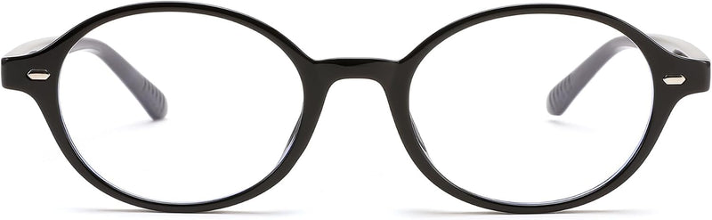 Black / 47 Millimeters | B0DJ4XPT84 | FEISEDY Vintage Oval Blue Light Glasses for Women Men Stylish Lightweight 90s Eyeglasses Fake Nerd Y2k Eyewear Frame B0242