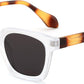 White Frame & Black Lens / 46 Millimeters | B0D7CB8T9C | FEISEDY Retro Square Sunglasses Women Men Trendy Rectangle Thick Frame Shades Classic Designer Sun Glasses B0198