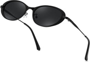 ÉÌƷͼƬ 21 | B0GVDPV1W4 | FEISEDY Metal Oval Sunglasses UV400 Protection for Women and Men B0429