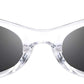 05 Transparent / 47 Millimeters | B08DFCWY4L | FEISEDY Small Cat Eye Sunglasses Vintage Square Shade Women Eyewear B2291